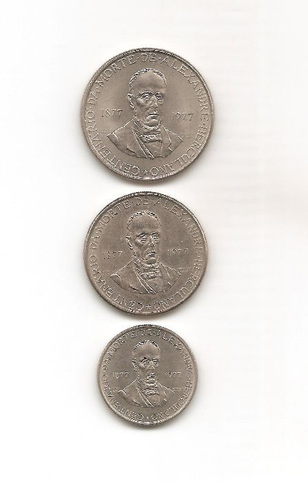 Moedas Alexandre Herculano 1977