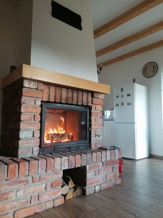 Domek na Kaszubach z kominkiem i balia staw rybki