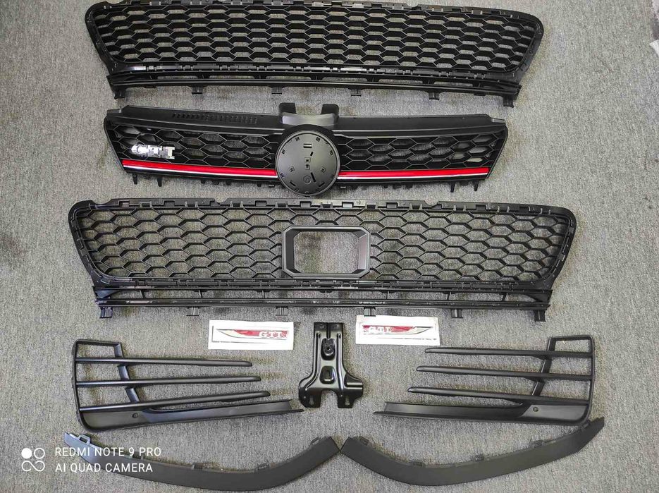 GOLF 7 VII GTI Гольф7 Комплект Решітка Радіатора Решетка ПТФ Спойлер