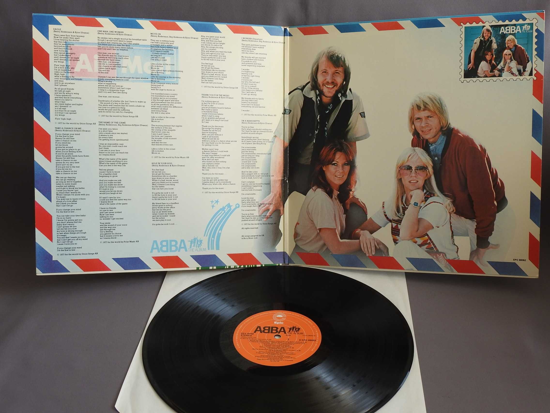 ABBA The Album LP Британская пластинка 1977 UK NM 1st press оригинал
