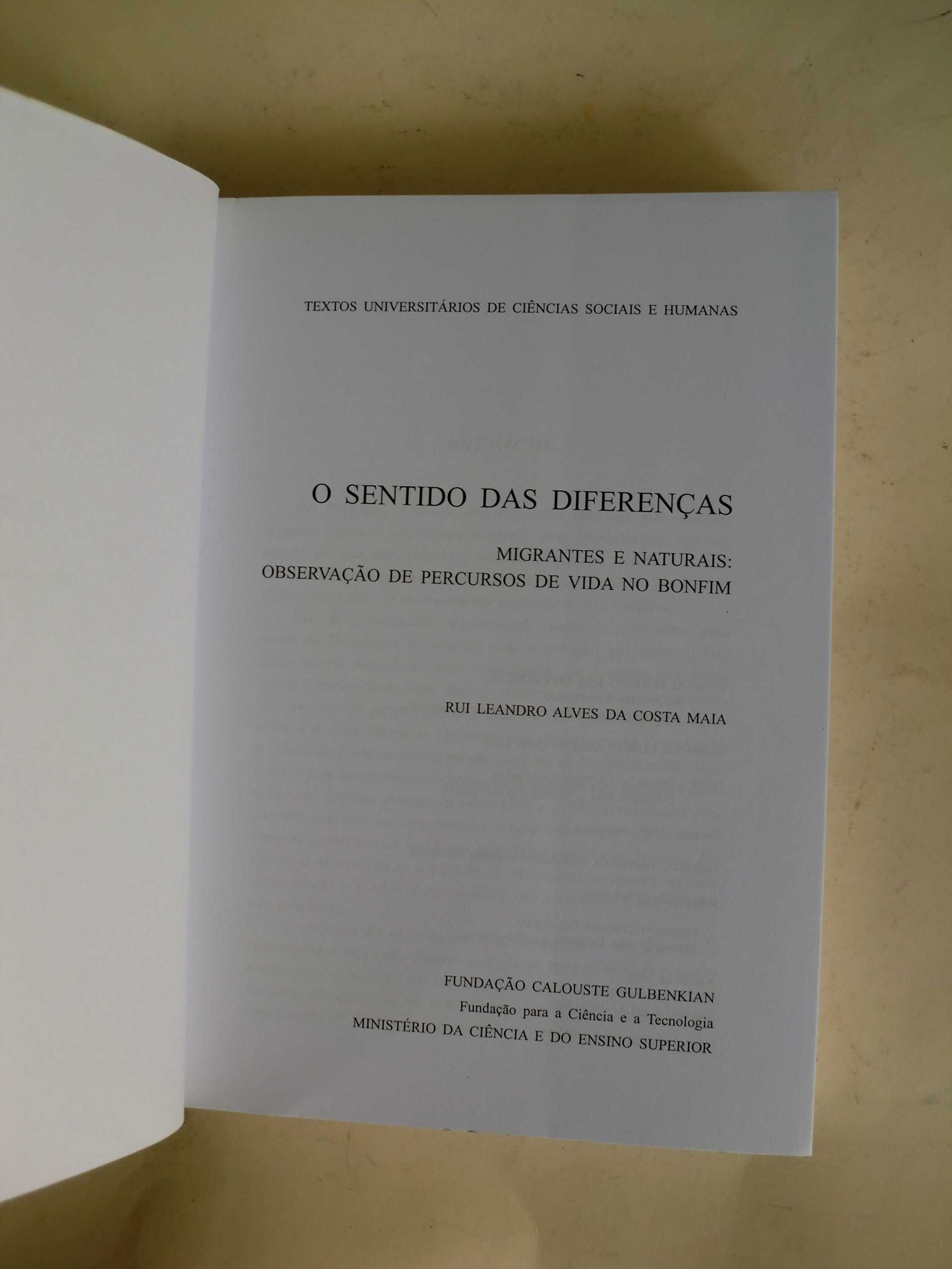 O Sentido das Diferenças
de Rui Leandro Alves da Costa Maia