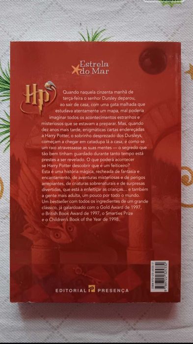Livro Harry Potter e a pedra filosofal