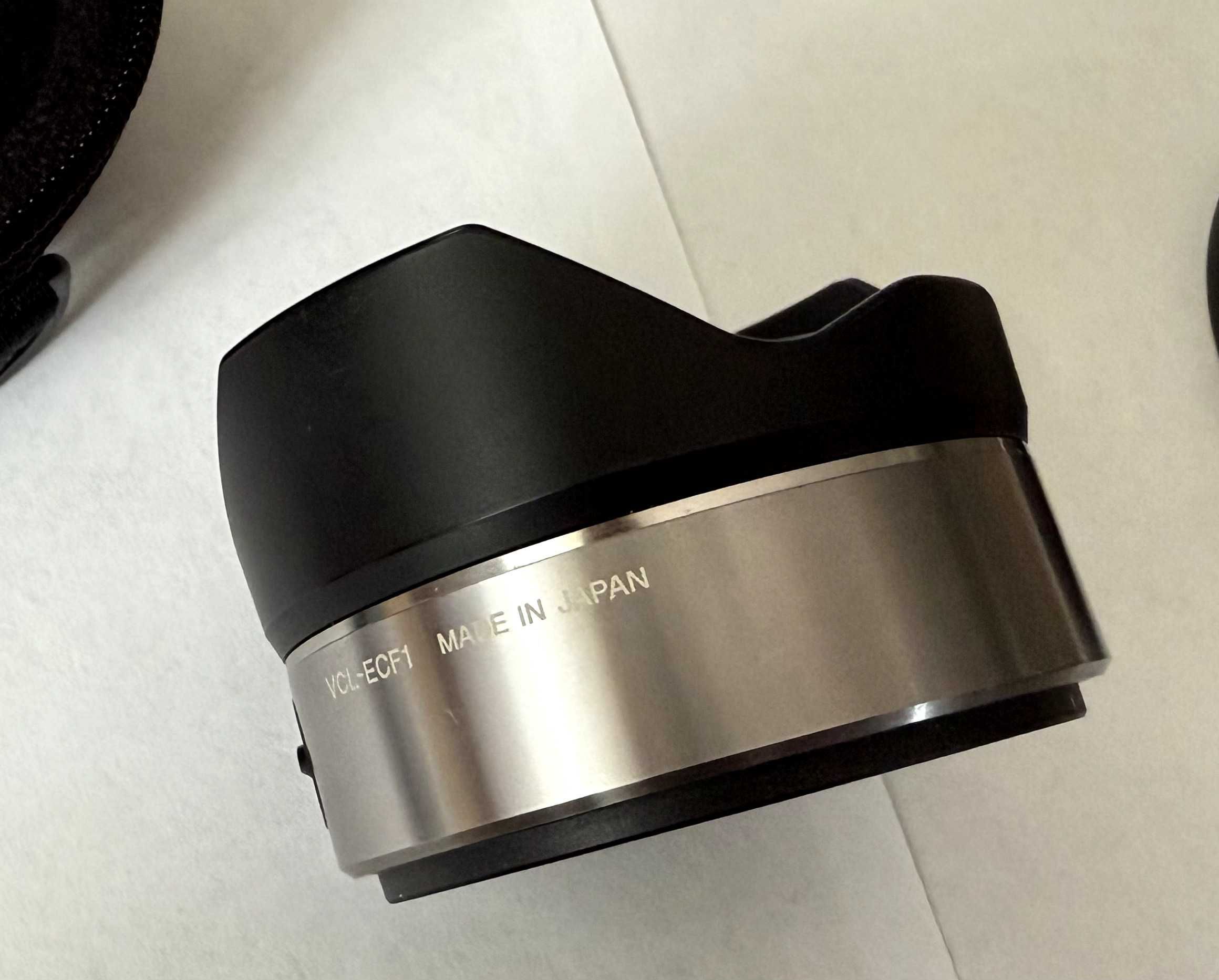 Sony VCL-ECF1 Konwerter Fisheye do SEL16F28 srebrny doskonały stan
