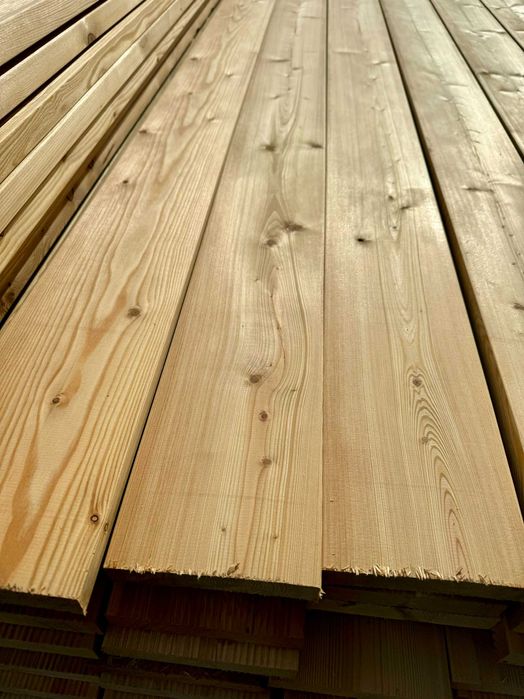 PROMOCJA Deska tarasowa modrzew syberyjski 28x146 Gładka/Ryflowana