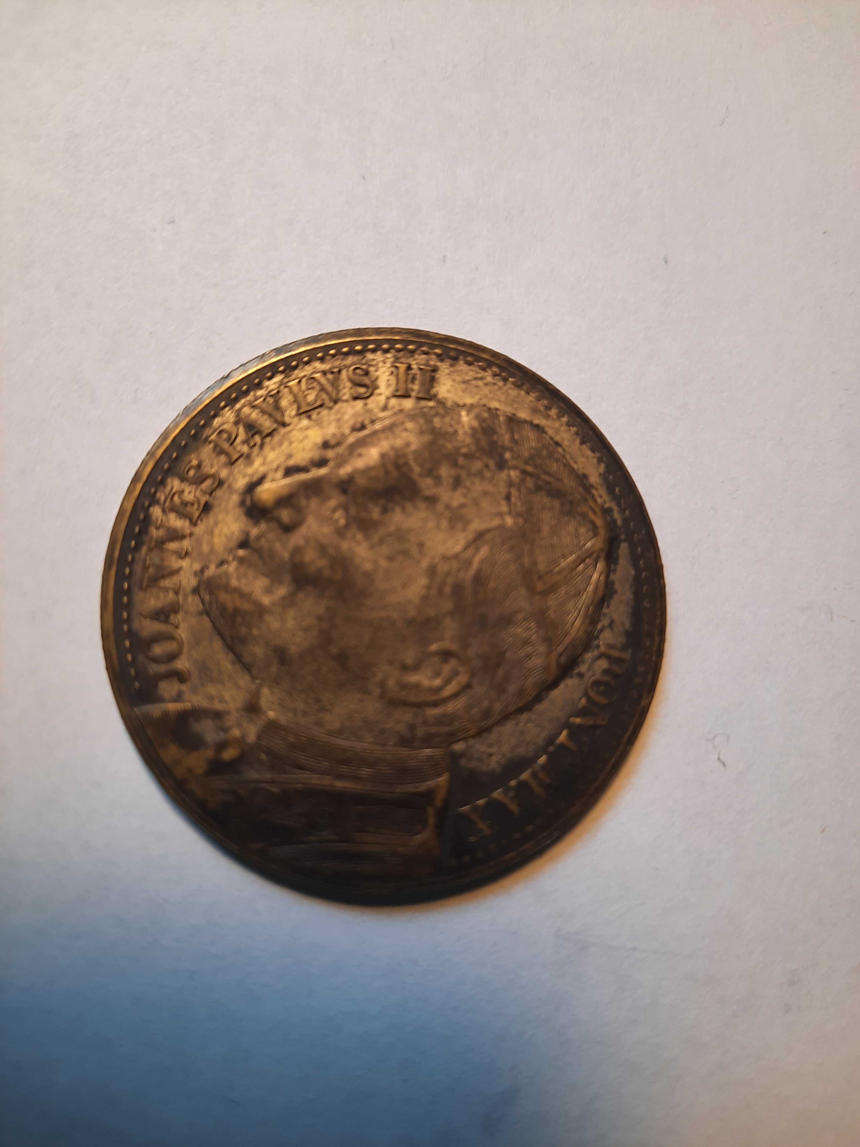 Moneta/medalion  z podobizną Papieża Jan Paweł II