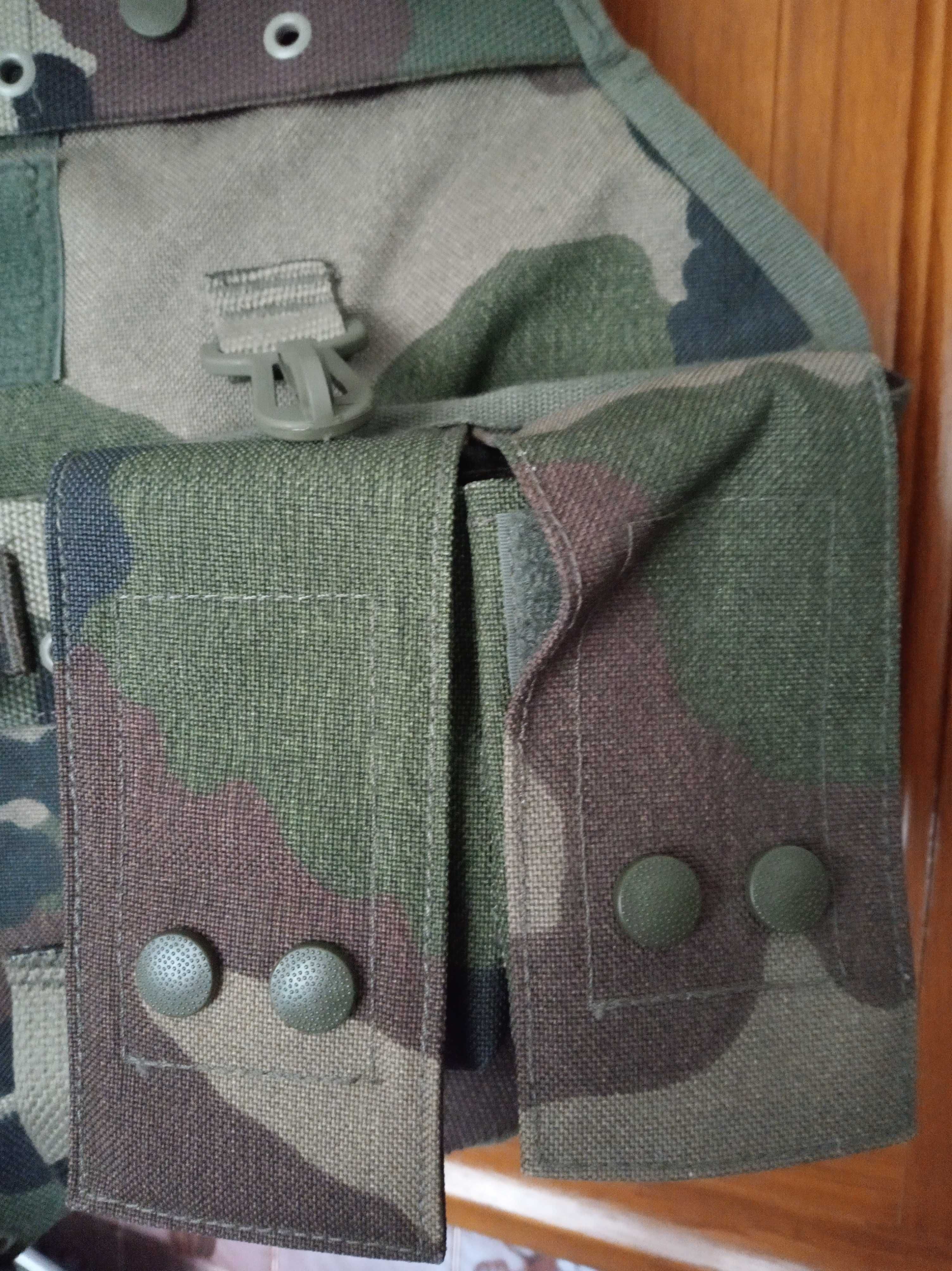 Colete militar de assalto Exército Francês Combate táctico airsoft M/L