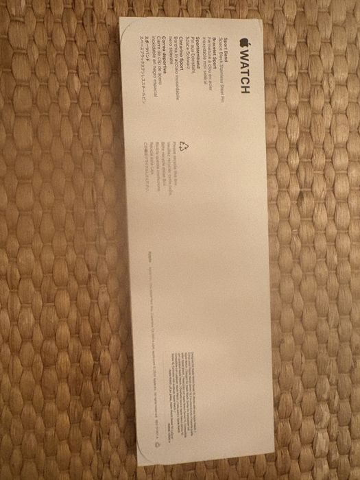 Apple Bracelete Original desportiva preta de 42 mm - M/L