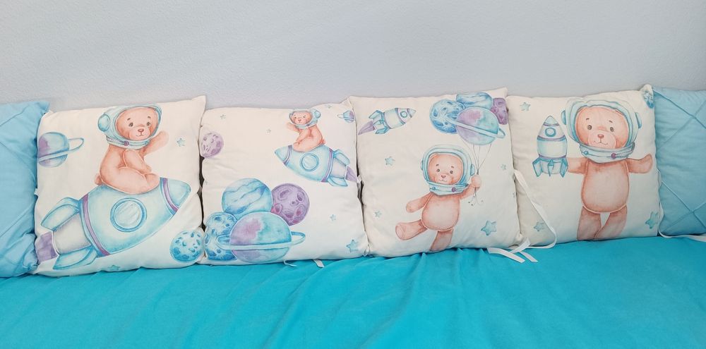 Захисні бортики подушки на дитяче ліжечко, захист на кроватку