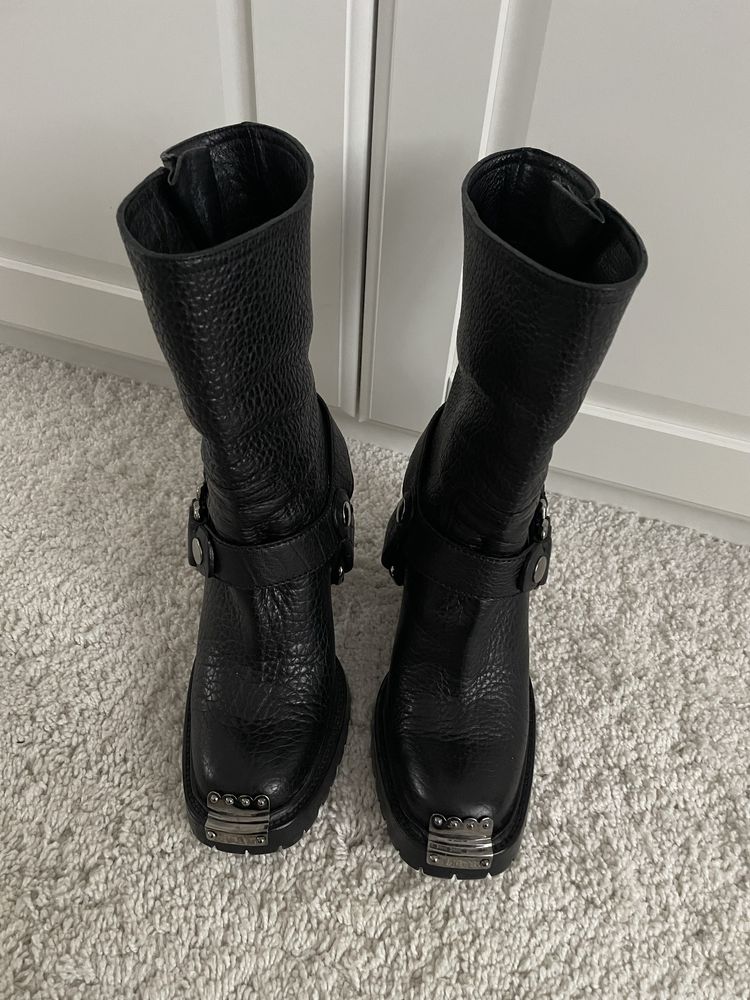 Botki kowbojki biker Miu Miu 39 jak nowe