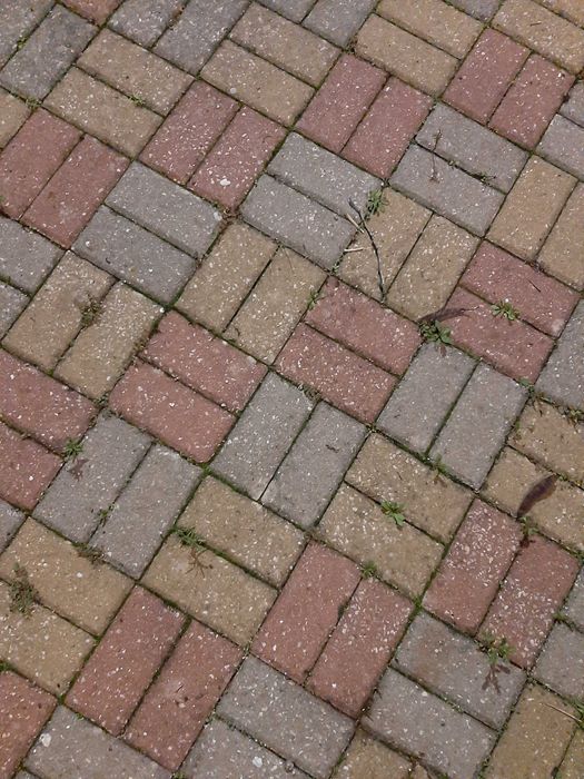 Pavimento exterior "Pavêt" usado, misto com 3 cores