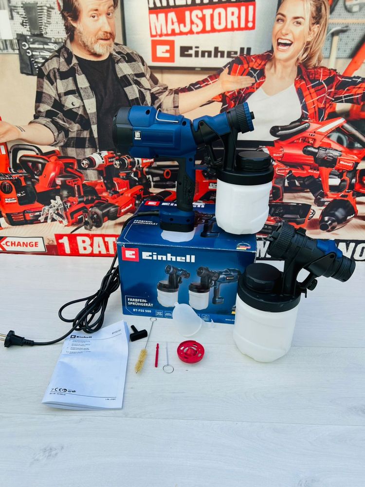 Краскопульт Einhell з аксесуарами BT-FSS 500
