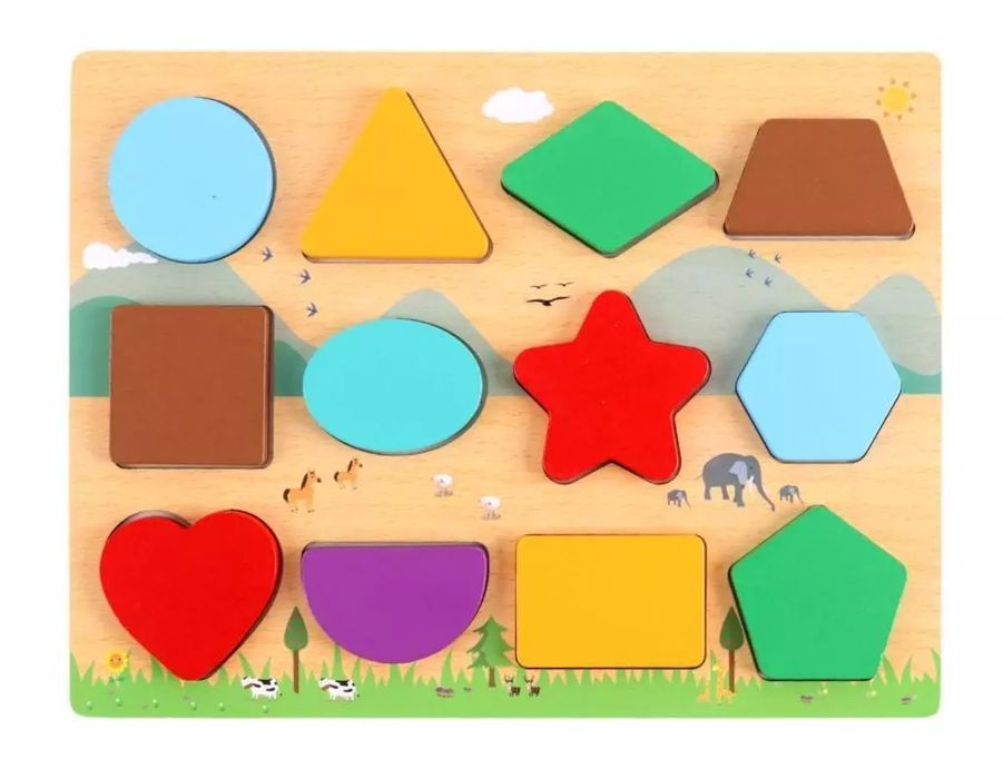 Układanka drewniana Kształty. Pro Kids