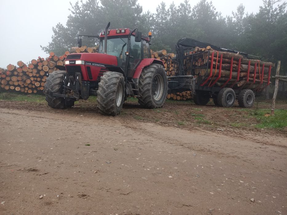 Drewno opałowe kominkowe z lasu transport HDS.