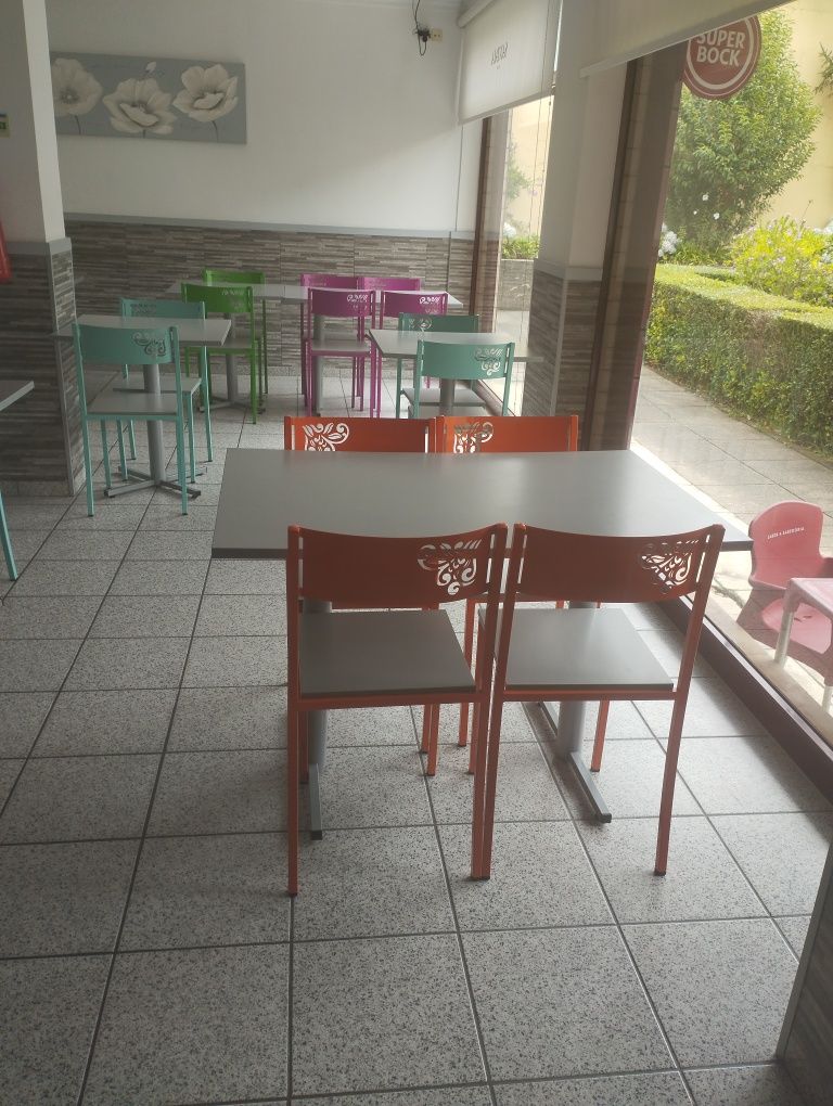 Mesas de cafetaria