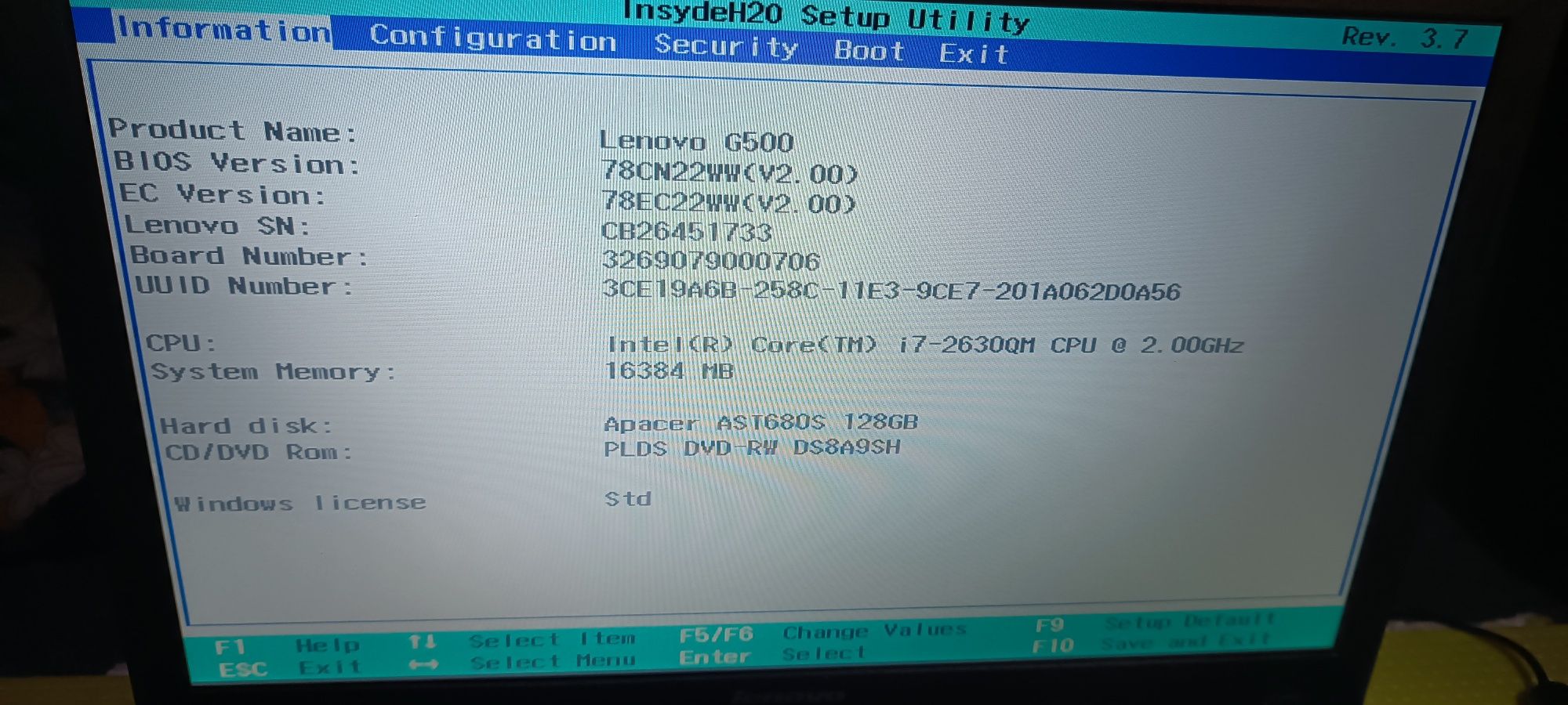 Игровой ноутбук lenovo g500 intel core i7 16Гб ОЗУ