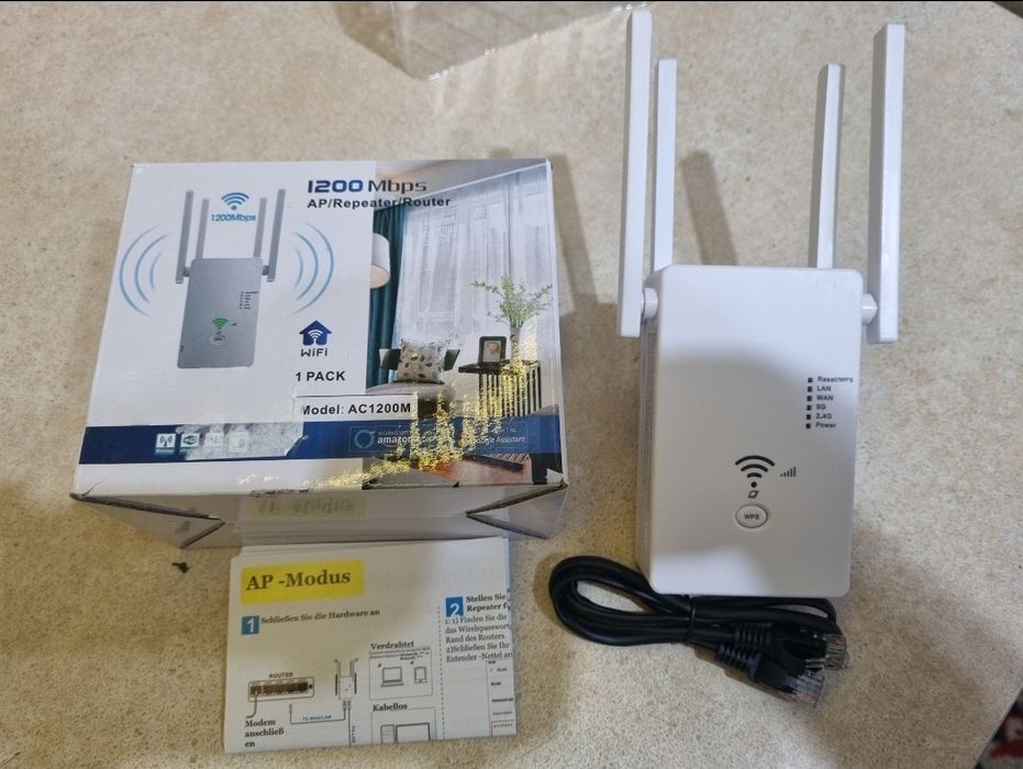 Wifi репітер подовжувач 2.4GHz, 5GHz 1200Mbps