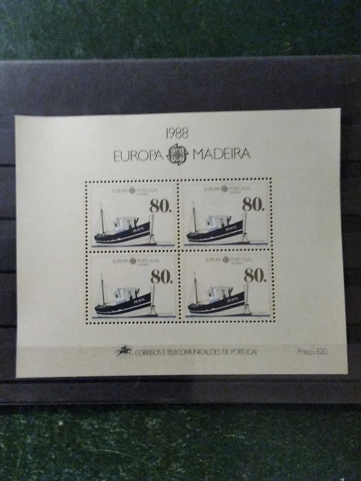 1988 Bloco Europa CEPT Madeira MNH **