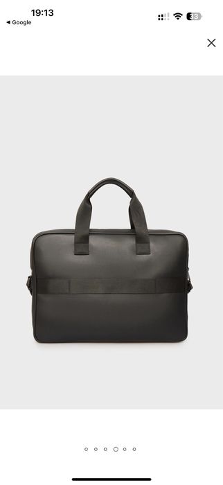 TOMMY HILFIGER Чоловіча чорна сумка для ноутбука