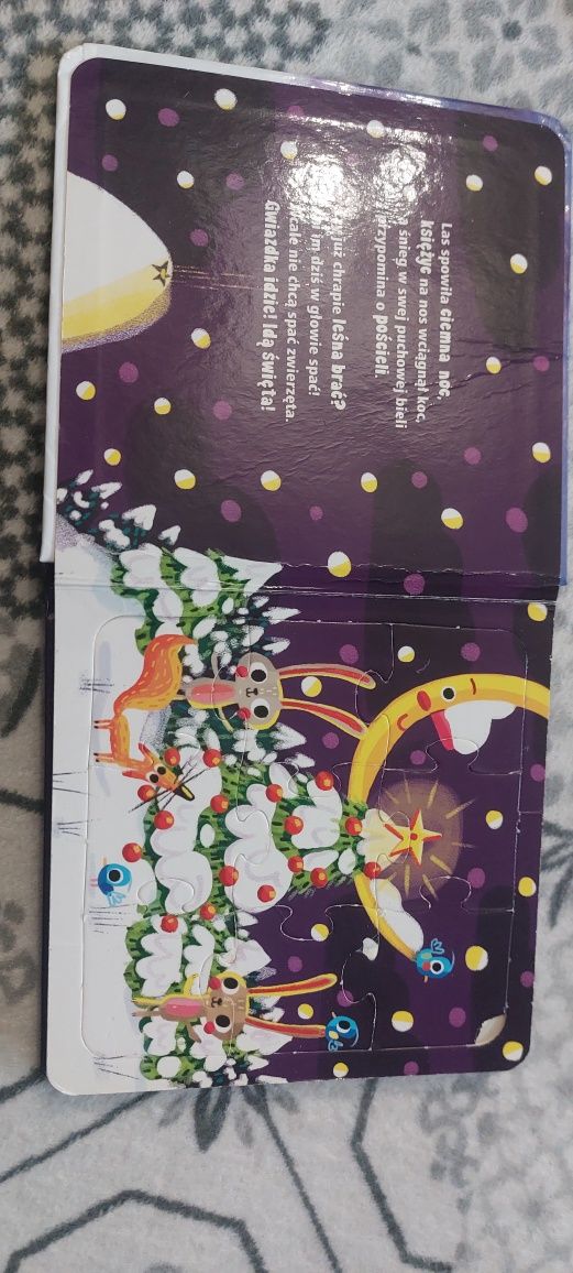 Książeczka Leśna wigilia z puzlami