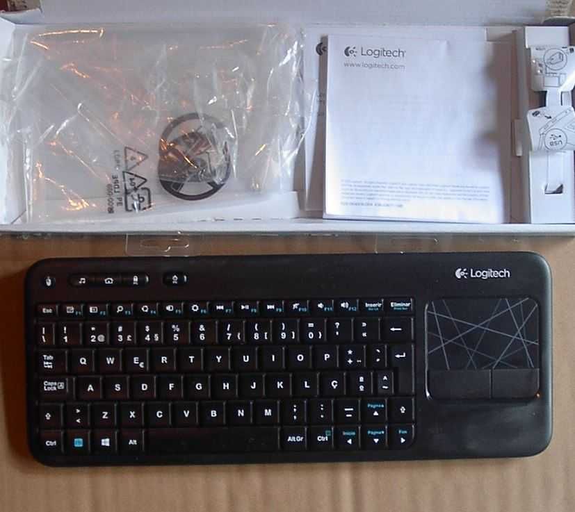 Teclado com rato sem fios Logitec K400r