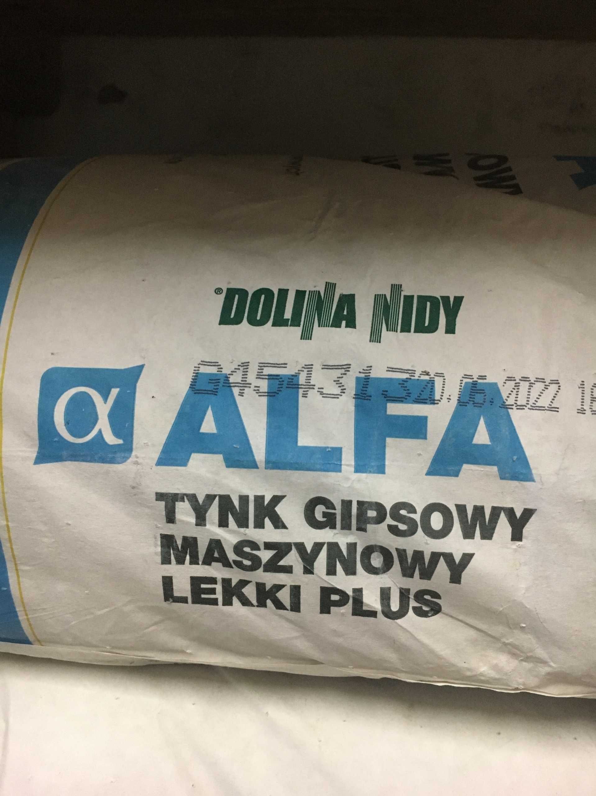 Tynk gipsowy maszynowy Dolina Nidy Alfa 30 kg