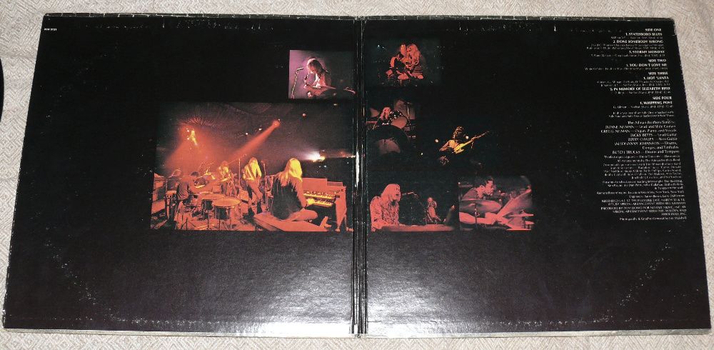 The Allman Brothers Band at Fillmore East. U.S.A. 1971 Винил Пластинка