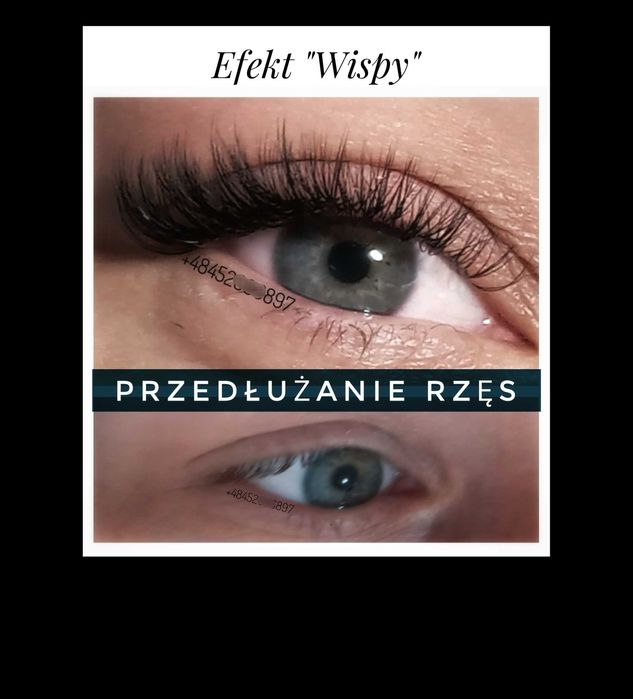 Przedłużanie i zagęszczanie rzęs. Stylizacja rzęs. Нарощування вій.