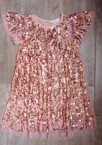 Платье паетки H&M р.9-10