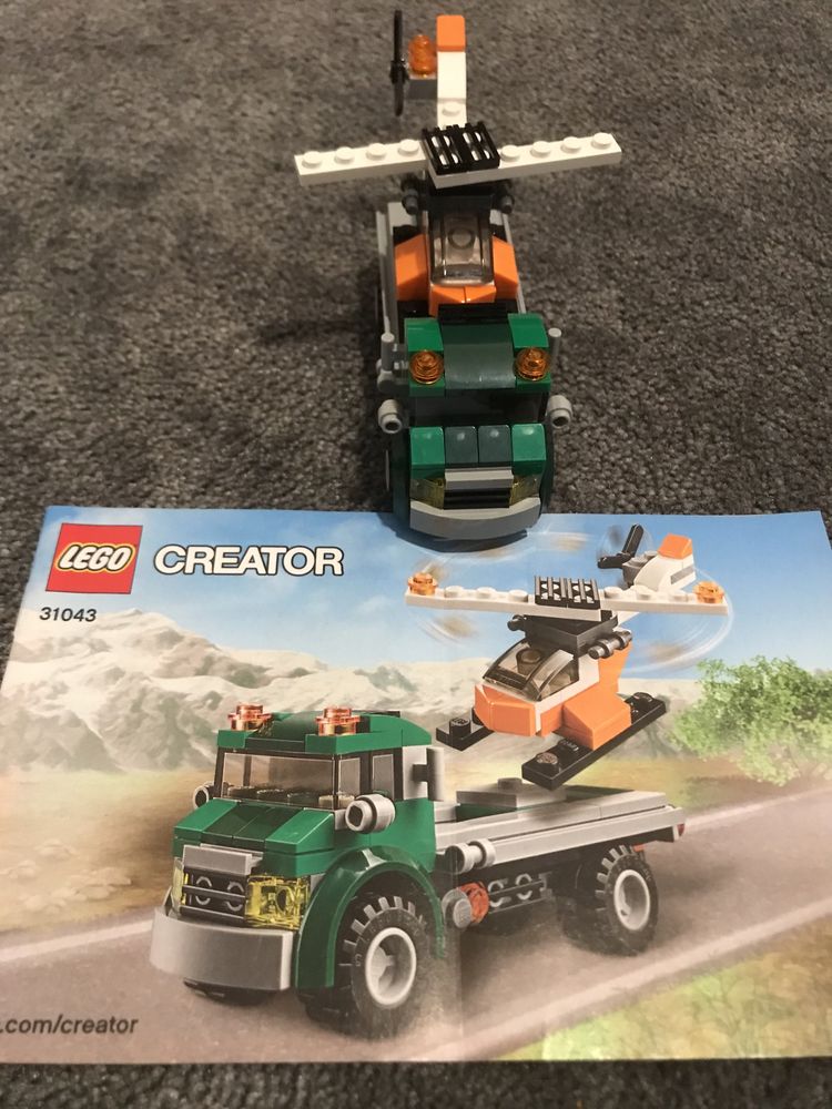 Klocki Lego 31043 - Auto transporter helikoptera