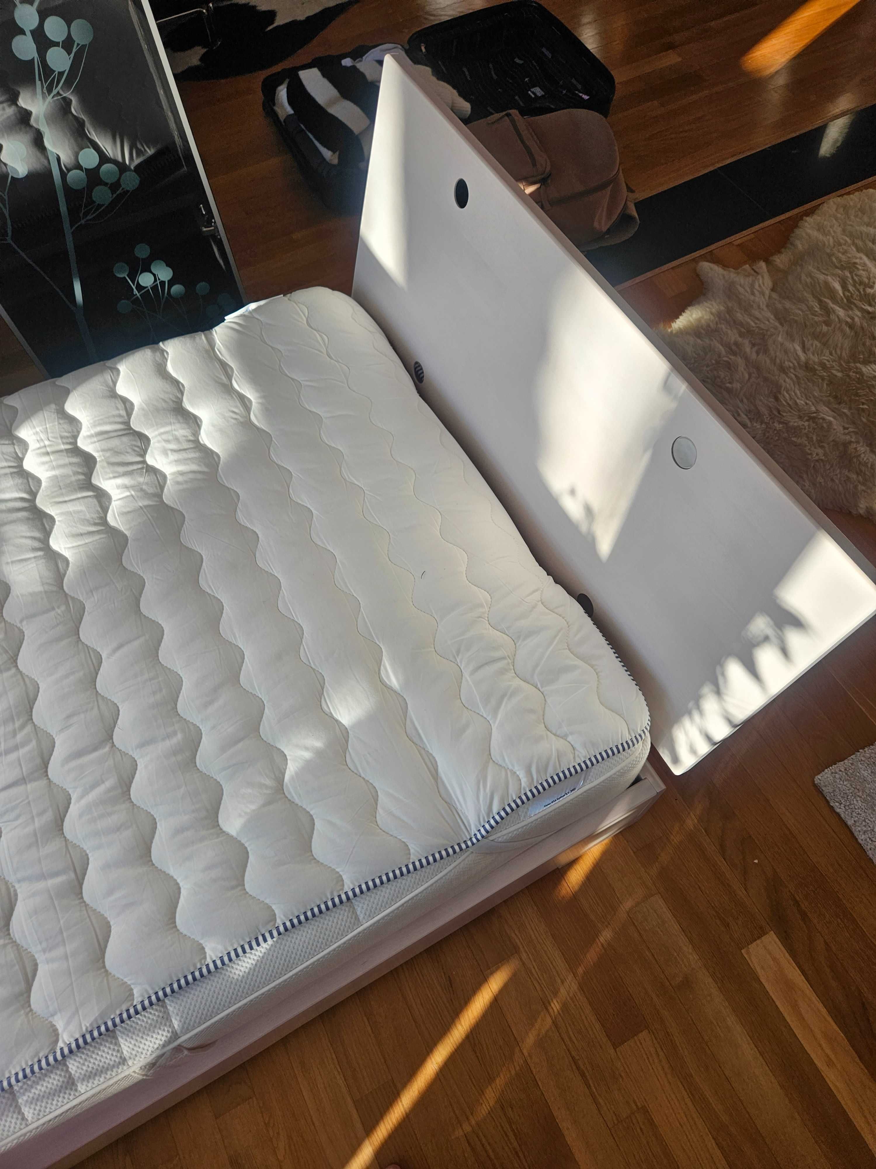 Łóżko Pojedyńcze 90x200 cm Materac IKEA