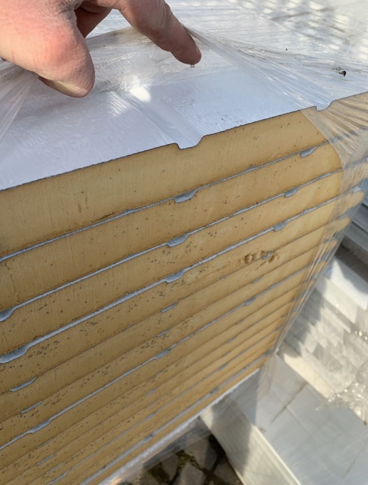 Panel bramy segmentowej BIAŁY głębokie pasy Gatunek 1 - 002