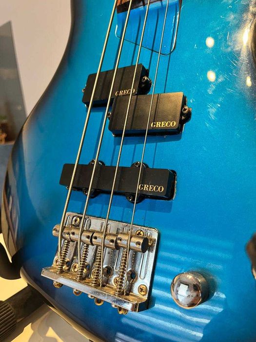 Greco Japan PXB-400 PJ Phoenix Bass – Blue Sunburst – Made in Japan