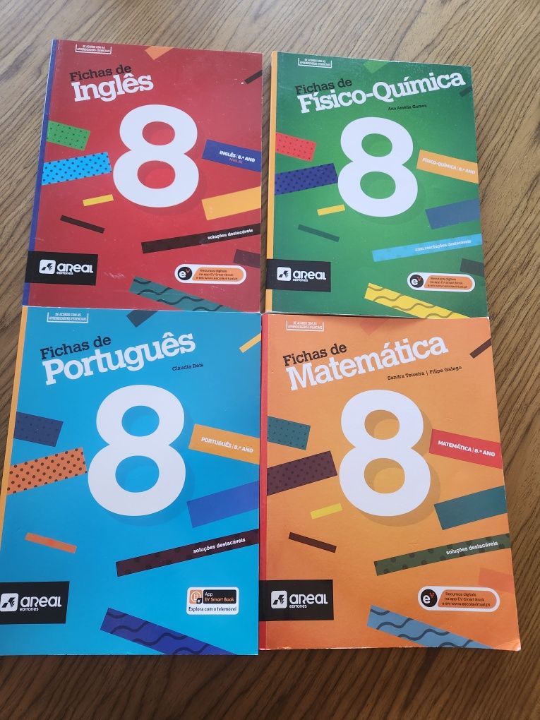 Cadernos Fichas Areal 8