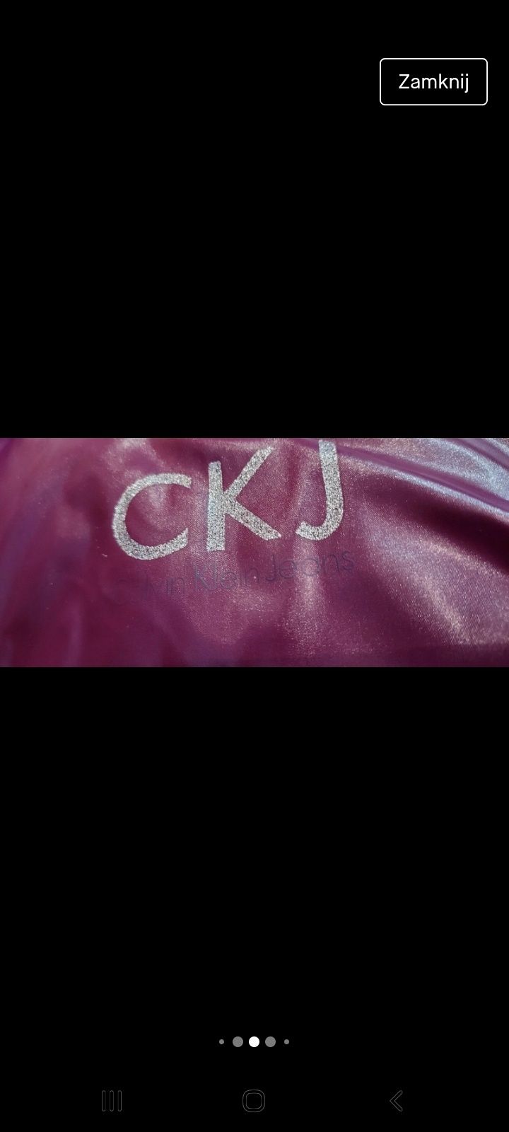 Calvin klein kurtka zimowa pierze puch ciepla narciarska