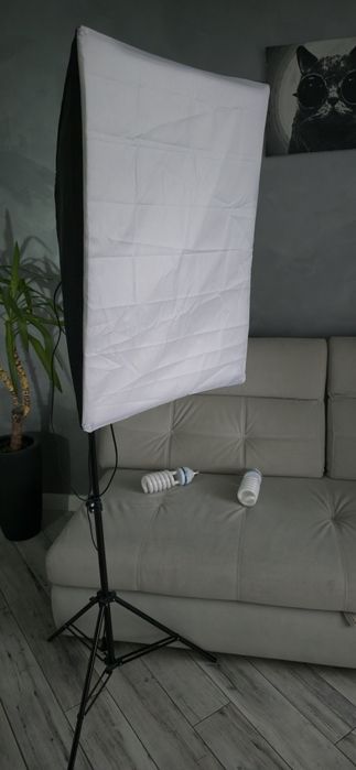 Склад нові студійне світло 50/70 на 4 лампи+стійка 2.1мSoftBox СофтБок