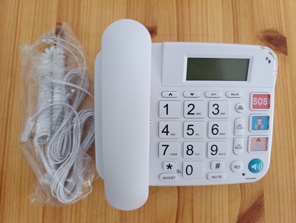 Telefon stacjonarny, przewodowy OR-813 z dużymi przyciskami