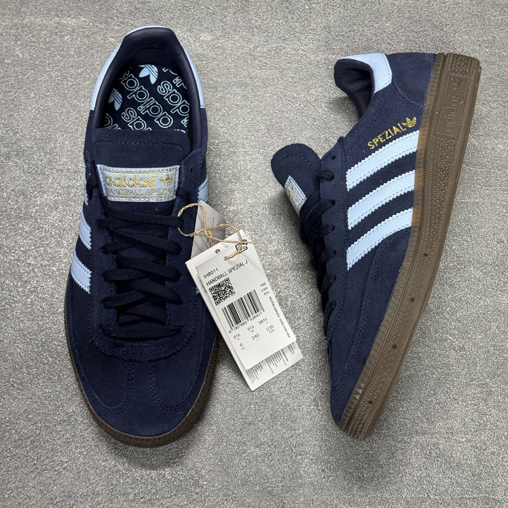 Сині шкіряні кросівки Adidas Spezial IH8011 ОРИГІНАЛ 100% 38.5/40 р