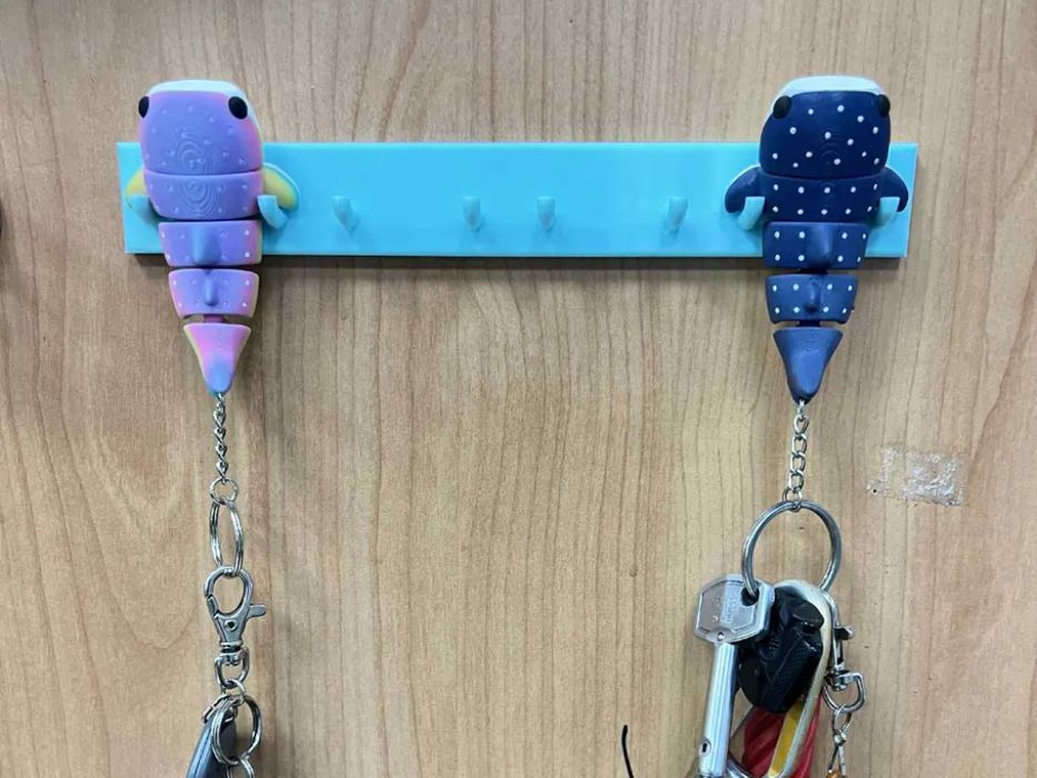 Suporte Mural Baleia Tubarão Flexível