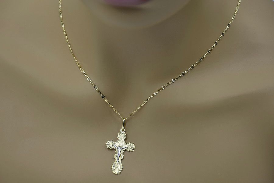 Złoty krzyżyk Prawosławny 14k 585 zawieszka oc002y Poznań biżuteria