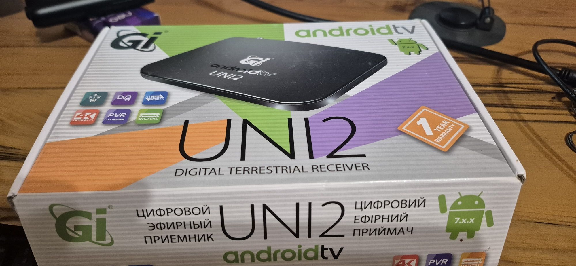 Android smart box tv GI Uni 2 DVB-T2