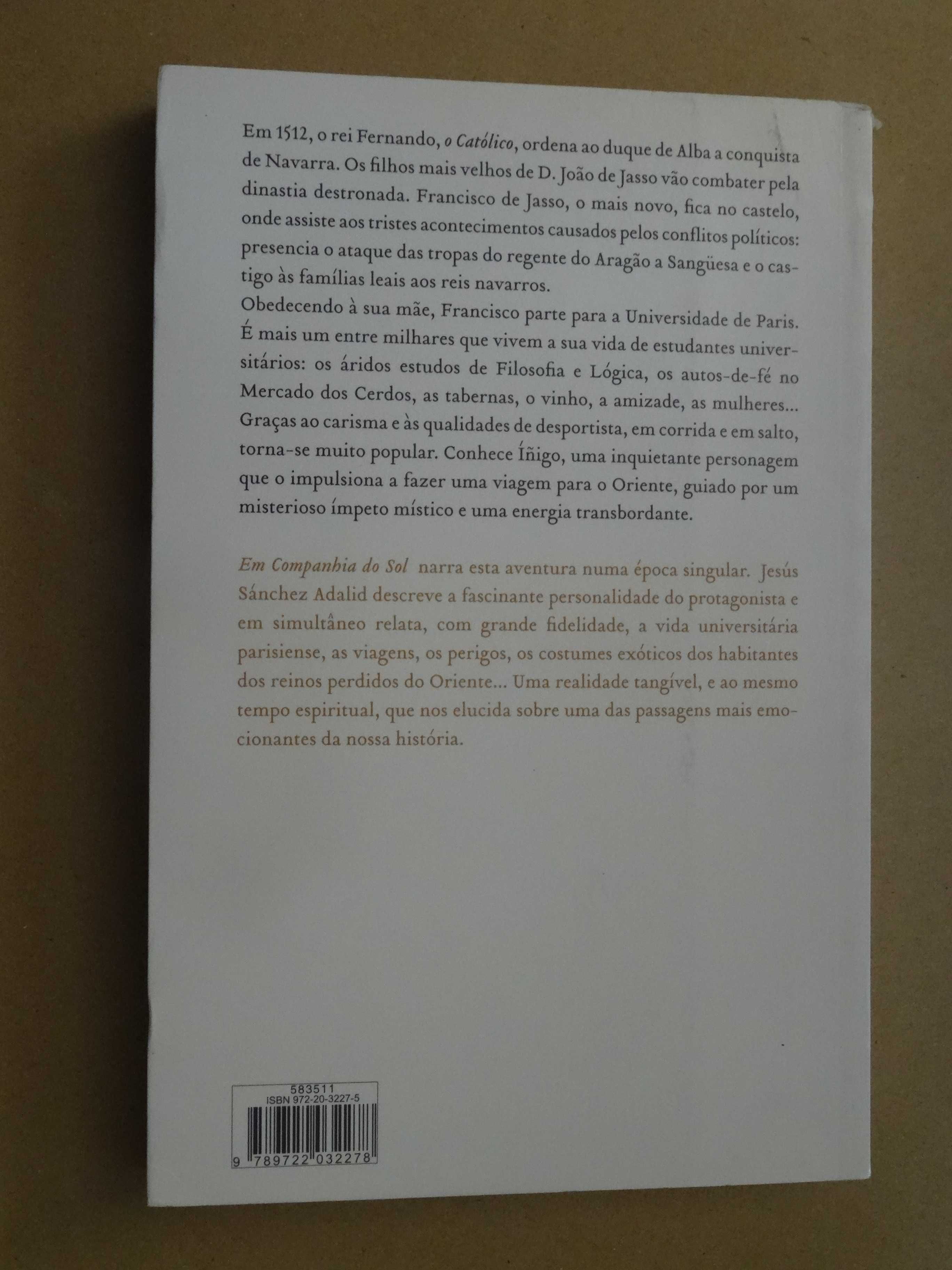 Em Companhia do Sol de Jesús Sánchez Adalid - 1ª Edição