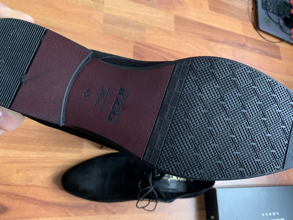 Новые замшевые мужские туфли IKOS -45 размер