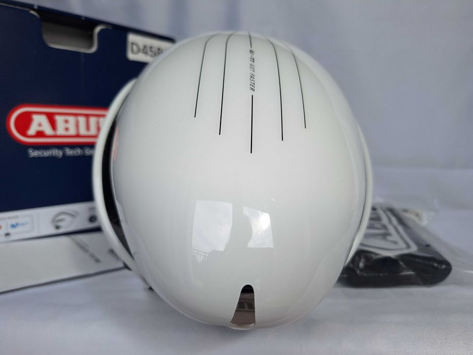 Kask rowerowy czasowy Abus GameChanger TT Shiny White L 58-61cm