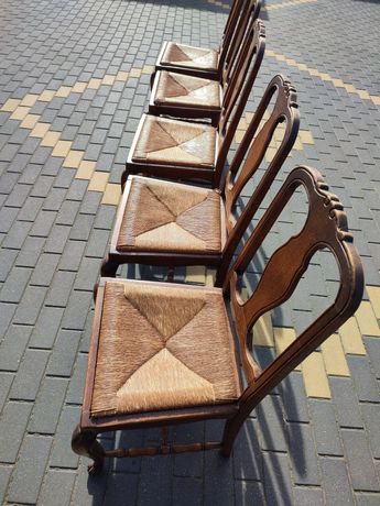 Stół z krzesłami w stylu Ludwikowskim
