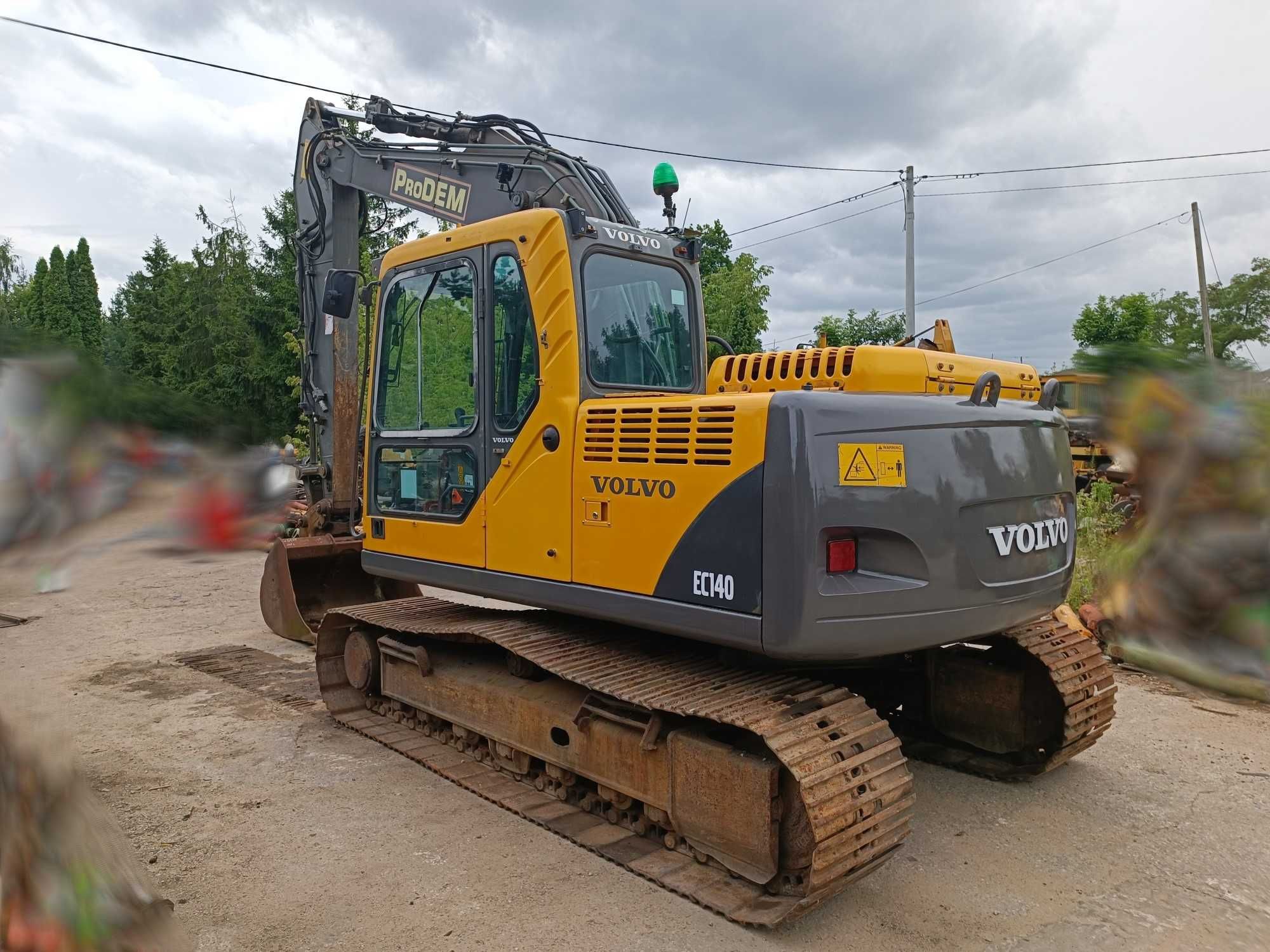 Koparka gąsienicowa Volvo EC140BLC 2008r. gotowa do pracy