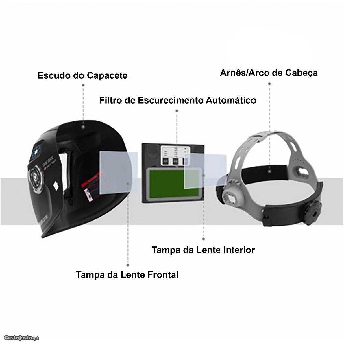 Máscara de Soldar Eletrónica - Auto Escurecimento