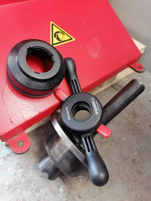 Wyważarka do kół M&B Wb255 | Nowa nakrętka HAWEKA + stożki + uchwyt NP