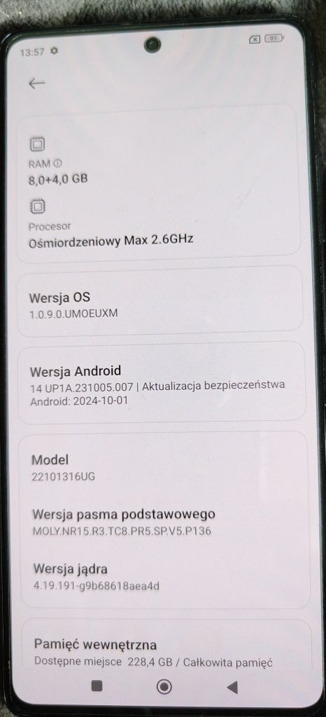 Smartfon Xiaomi Redmi Note 12 Pro plus 5G plus 5G