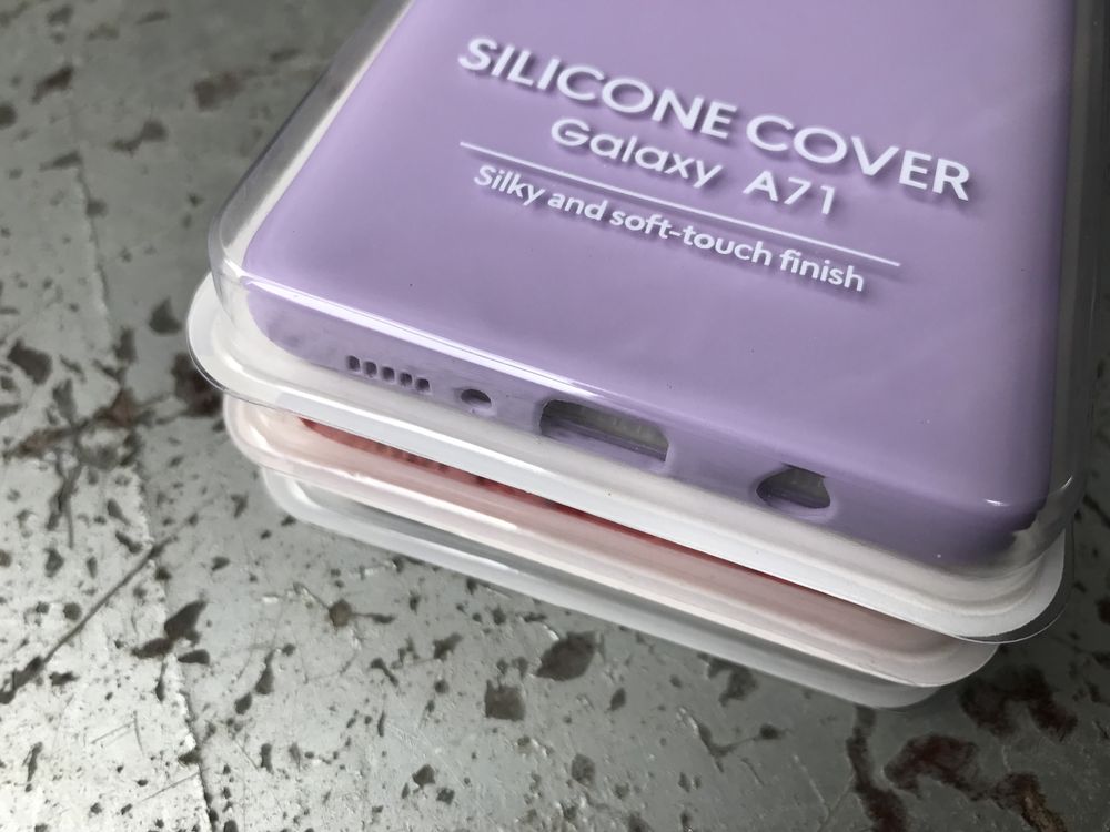 Чехол Silicone Case Full на Samsung A71 Микрофибра все модели самсунг