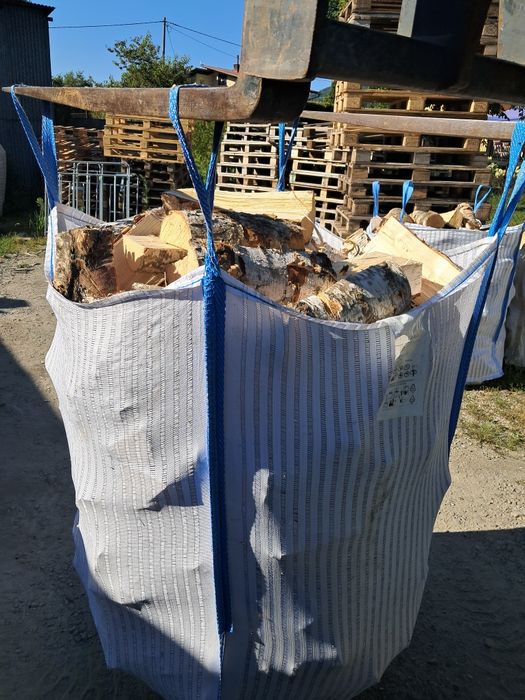 Drewno opałowe brzoza w workach big bag